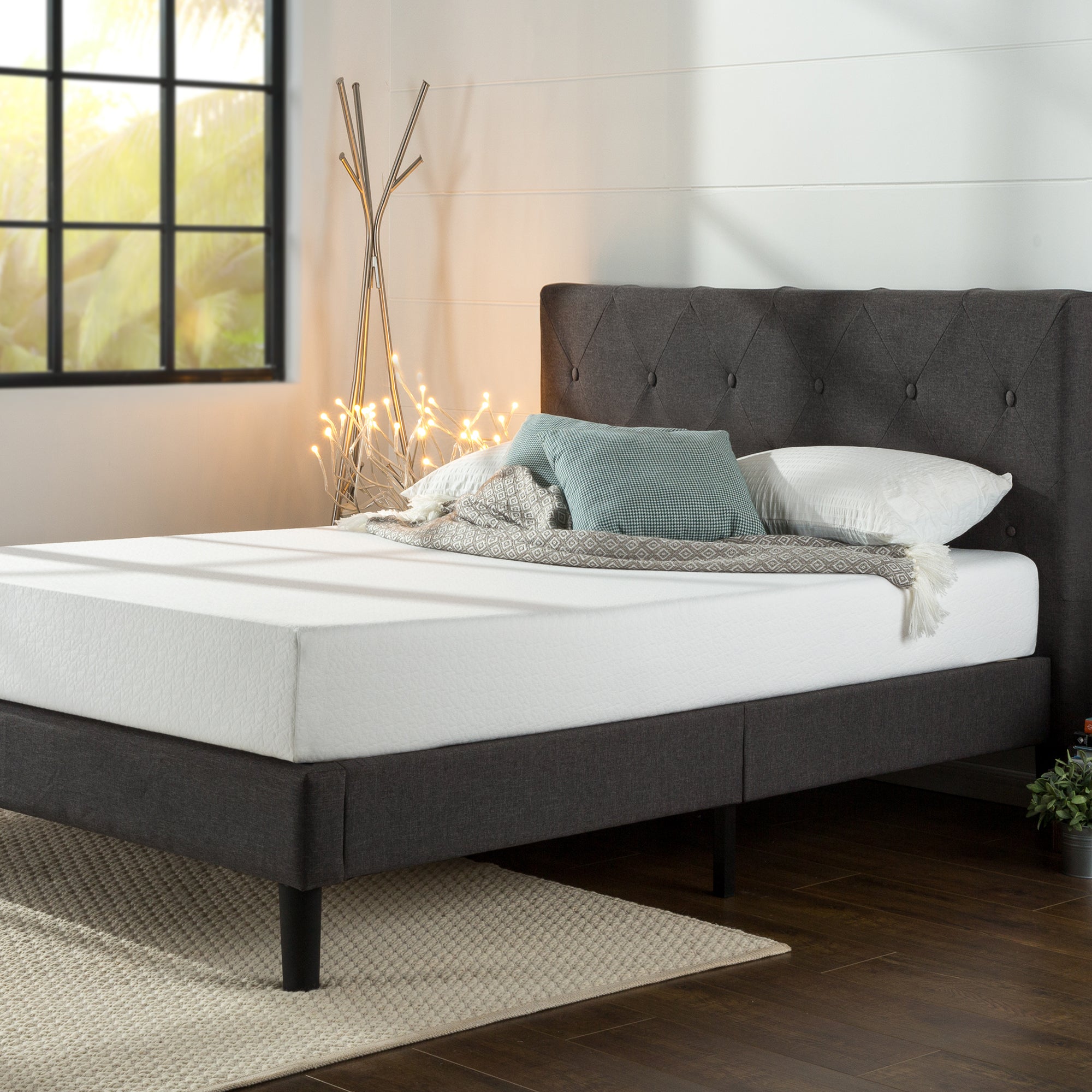 Zinus Shalini Upholstered Platform Bed Frame