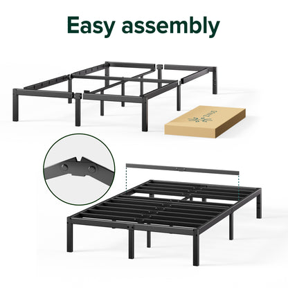 Zinus Black Metal Bed Base