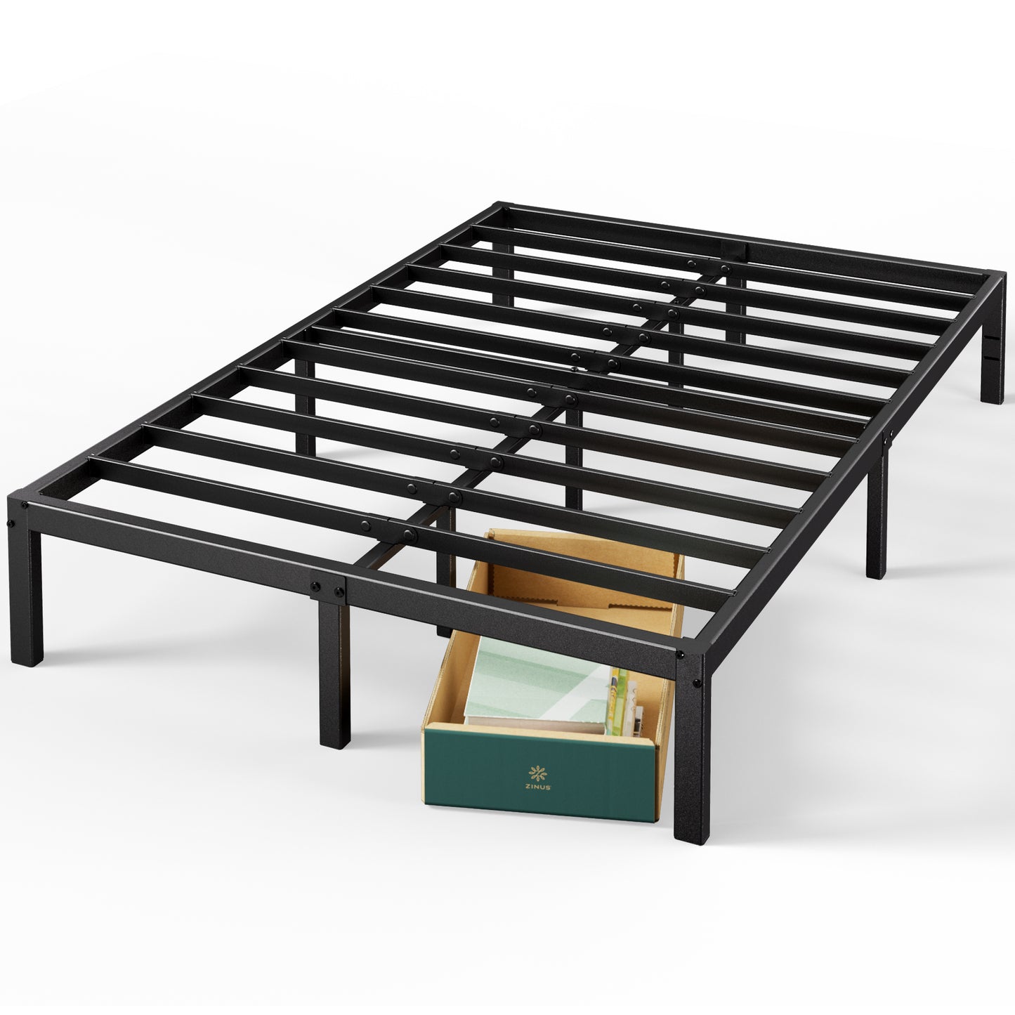 Zinus Black Metal Bed Base