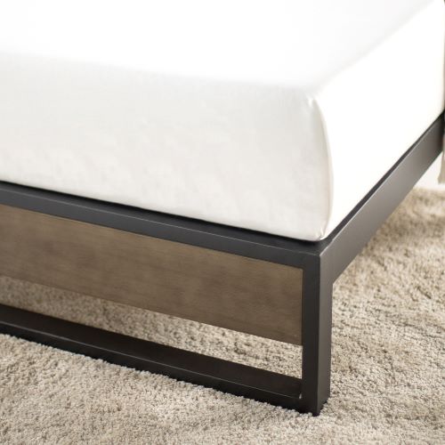 Zinus® Ironline Platform Bed Base Grey (10")-Foundation-Zinus Singapore