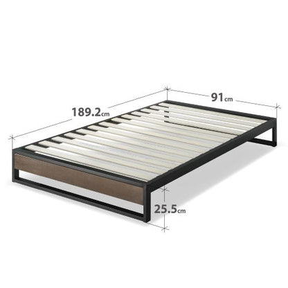 Zinus® Ironline Platform Bed Base Grey (10")-Foundation-Zinus Singapore