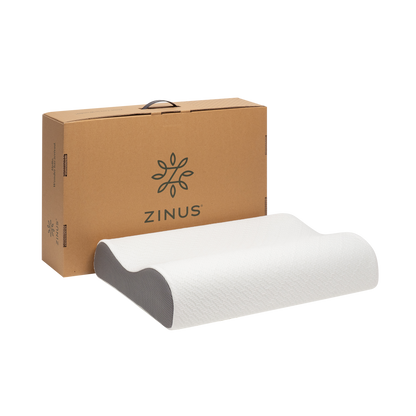 Zinus Cool Green Tea Memory Foam Contour Pillow