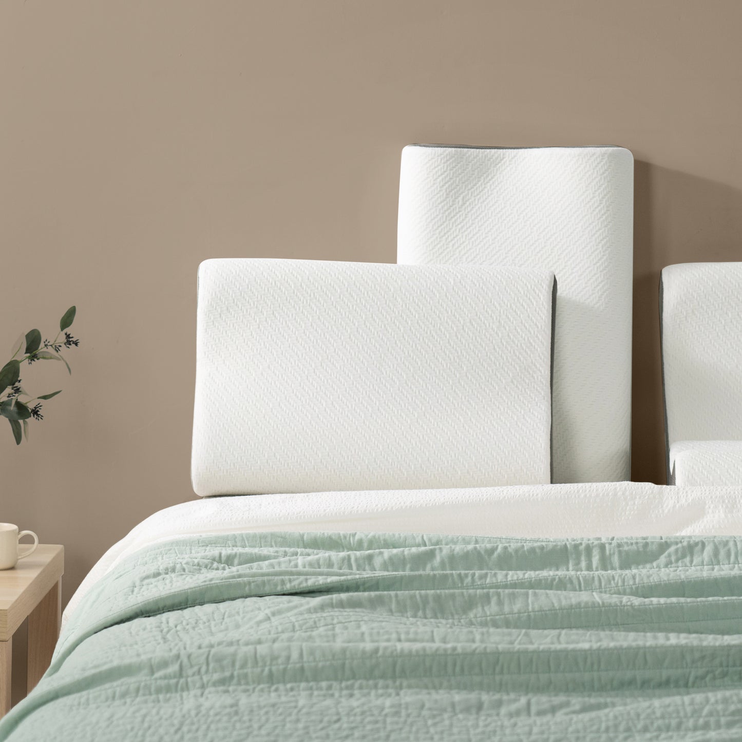Zinus Cool Green Tea Memory Foam Contour Pillow
