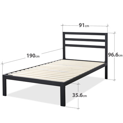 Zinus Mia Modern Studio Metal Bedframe (14”)-Bedframes-Zinus Singapore