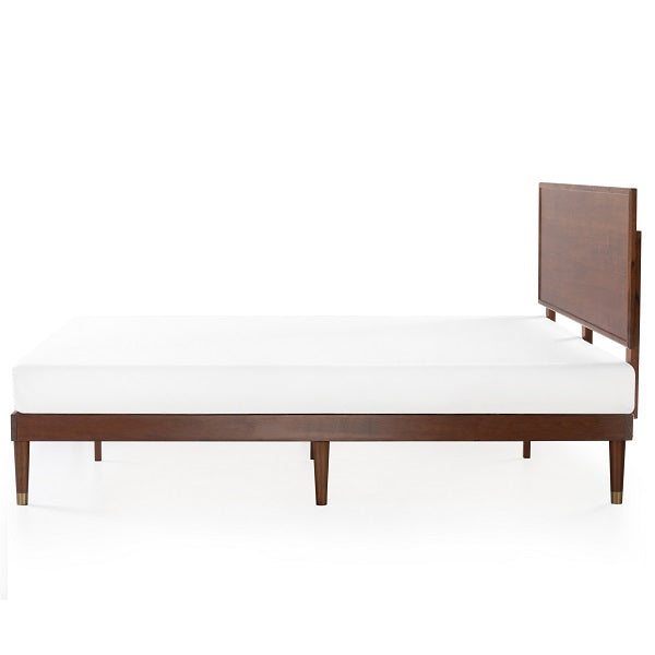 Zinus Deluxe Mid-Century Wooden Platform Bed-Bedframes-Zinus Singapore