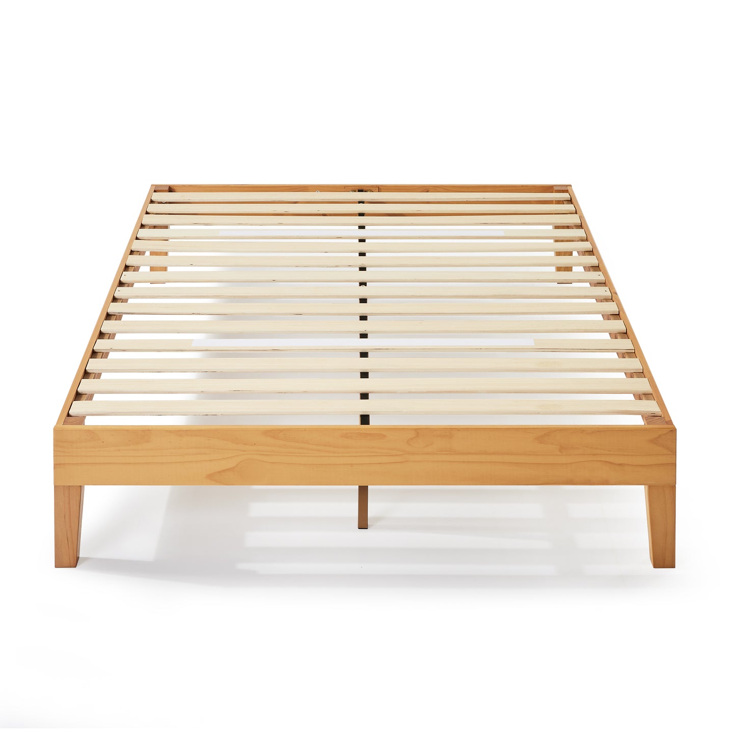 Zinus 14" Deluxe Wood Platform Bed Natural (Base)-foundation-Zinus Singapore