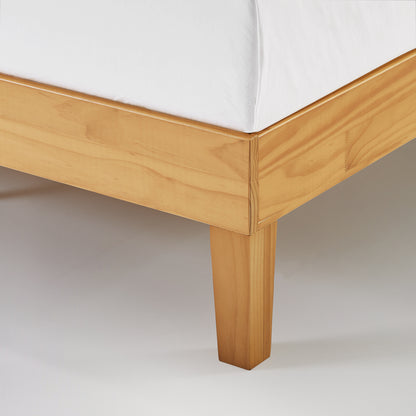 Zinus 14" Deluxe Wood Platform Bed Natural (Base)-foundation-Zinus Singapore