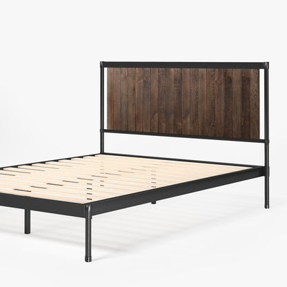 Zinus® Wesley Wood and Metal Platform Bed-Bedframes-Zinus Singapore