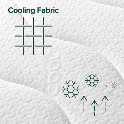 Zinus 25cm iCoil ‘Cool’ Euro Top Mattress (10")