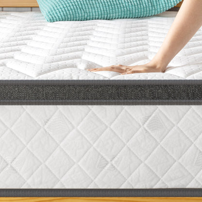 Zinus 25cm Euro Top Latex Hybrid ‘Cool’ Spring Mattress (10”)