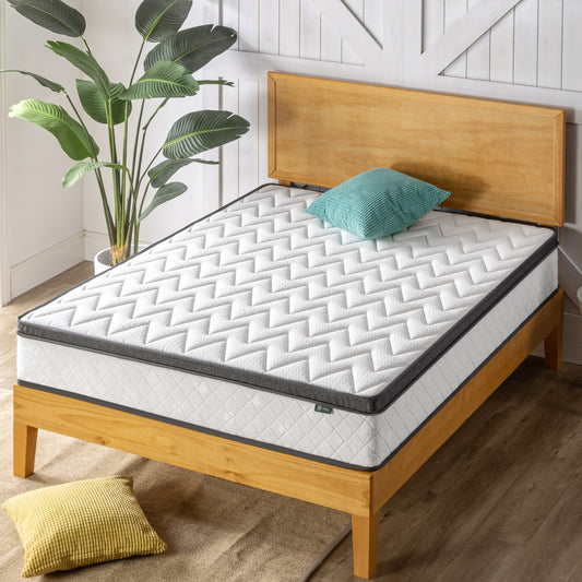 Zinus 25cm Euro Top Latex Hybrid ‘Cool’ Spring Mattress (10”)