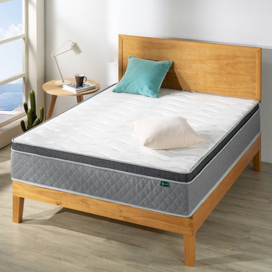 Zinus 30cm Euro Top Latex Hybrid Spring Mattress with Encasement (12”)