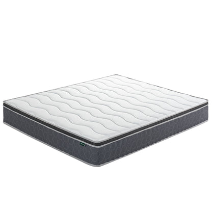 Zinus 25cm Euro Top Latex & Memory Foam Hybrid Spring Mattress with Encasement (10”)