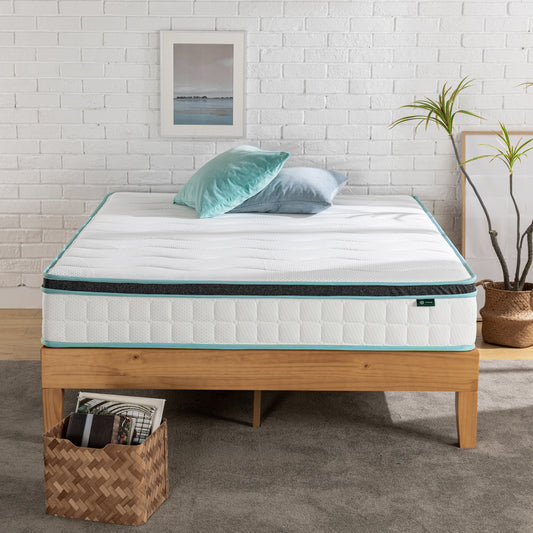 Zinus 25cm Cooling Gel Memory Foam Bonnell Spring (10”) Euro Top Mattress