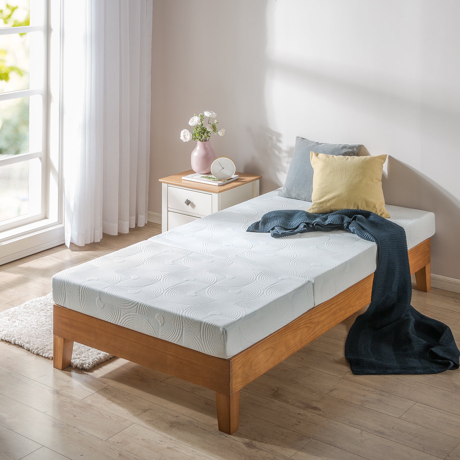 Zinus 5” Tri-Fold Cooling Gel Mattress-Foldable Mattress-Zinus Singapore