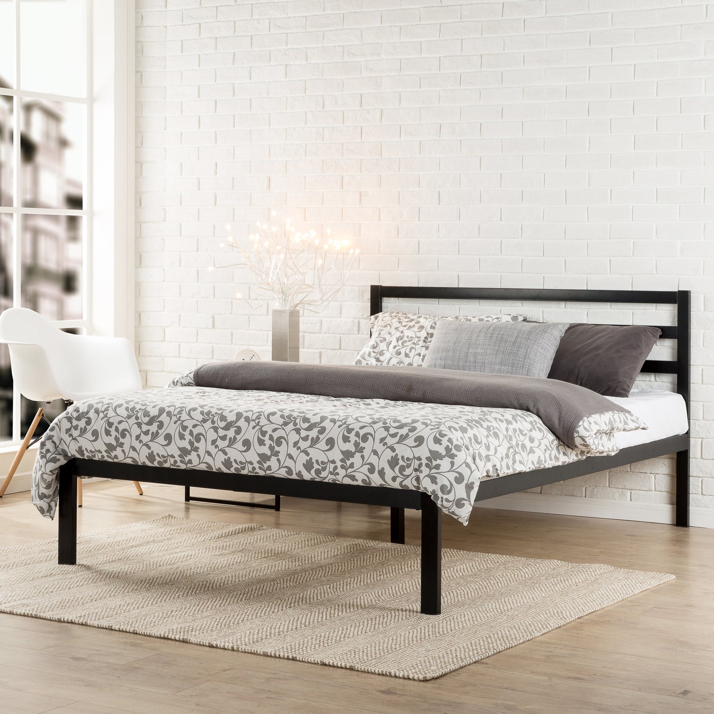 Zinus Mia Modern Studio Metal Bedframe (14”)-Bedframes-Zinus Singapore