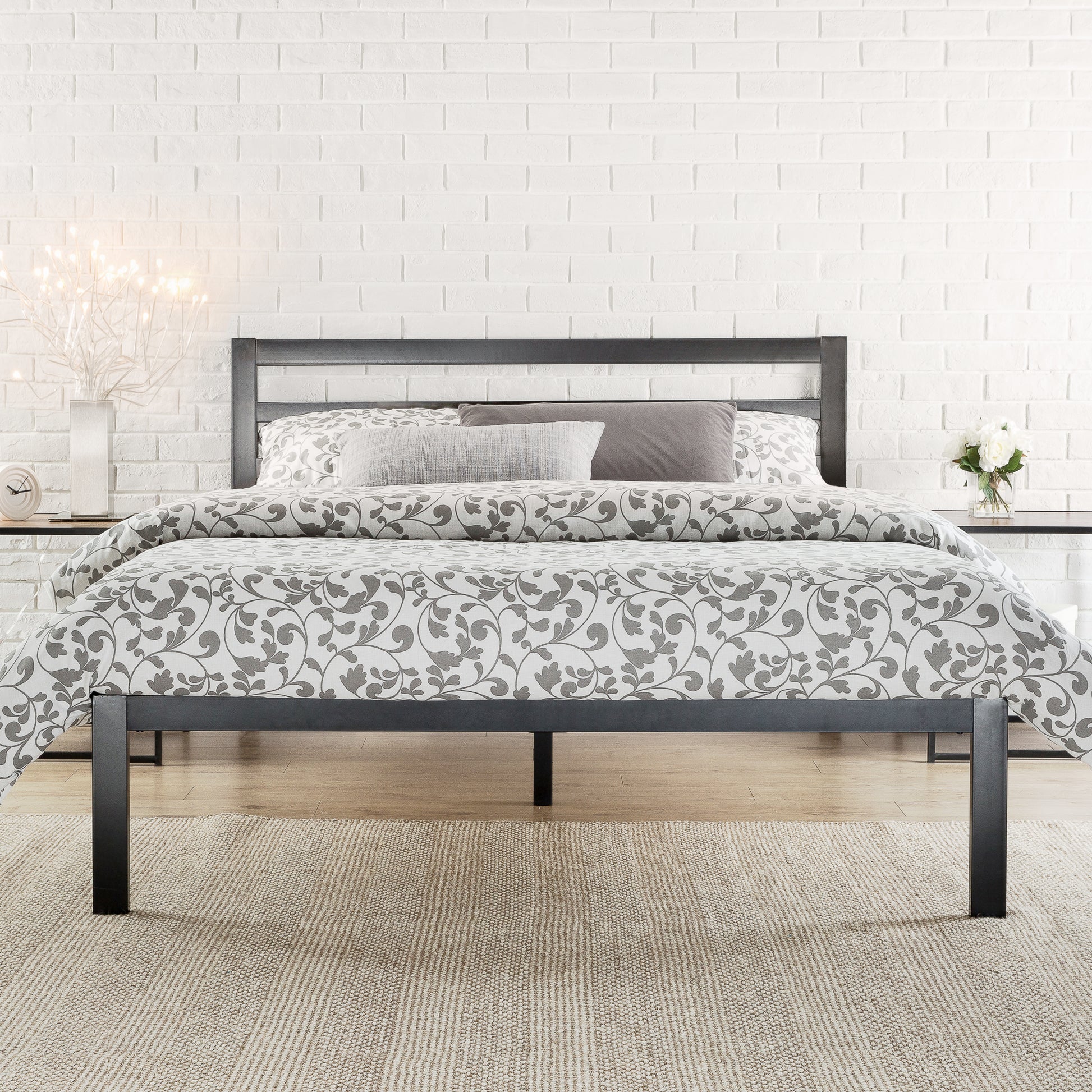 Zinus Mia Modern Studio Metal Bedframe (14”)-Bedframes-Zinus Singapore