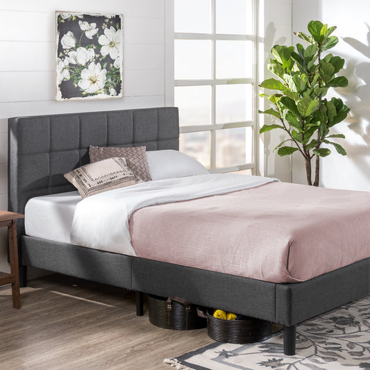 Zinus Lottie Upholstered Platform Bed Frame-Bedframes-Zinus Singapore